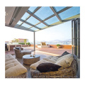 Swanjia vidrio templado paneles de sunroom jardín columpios para la venta